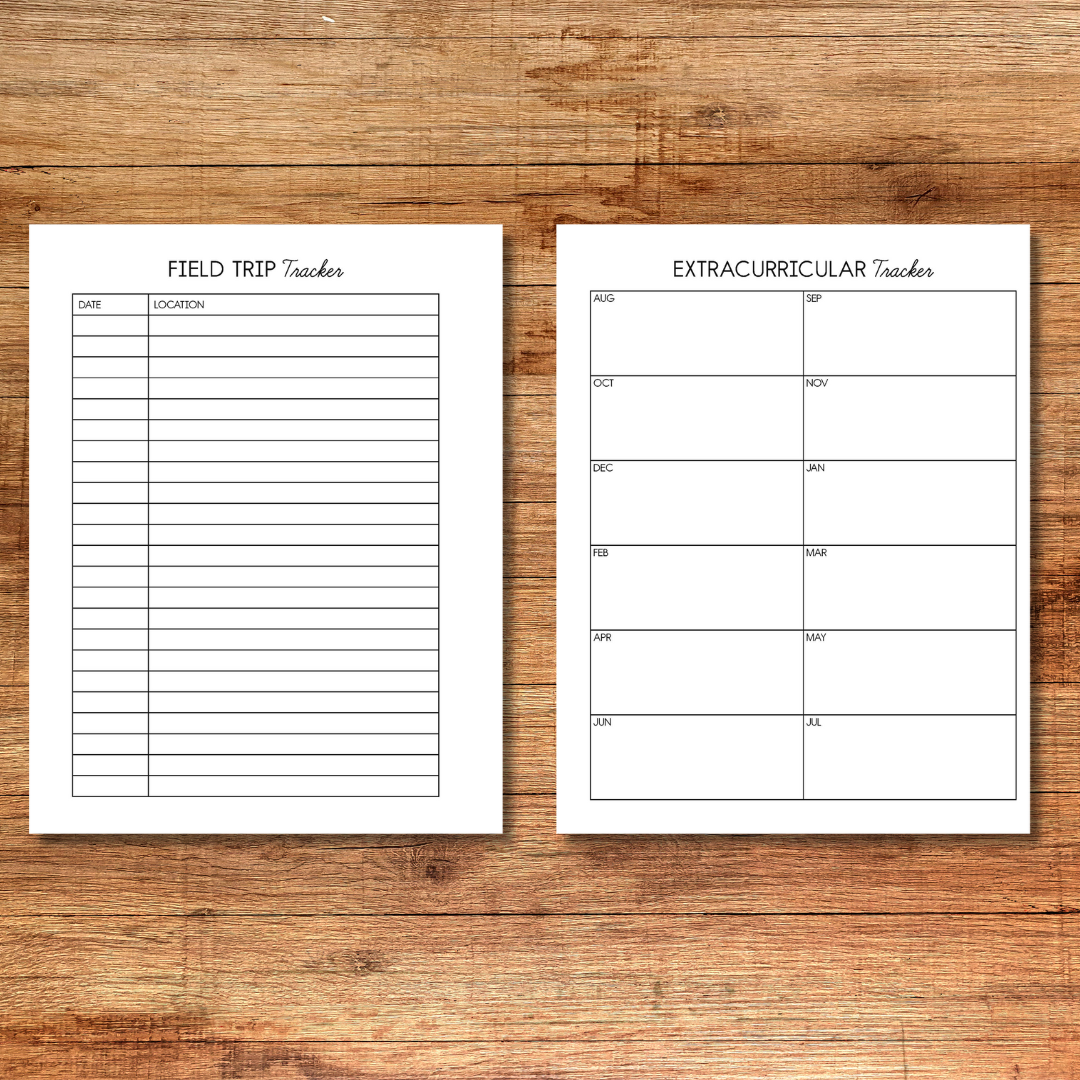 Homeschool Planner 2023-2024