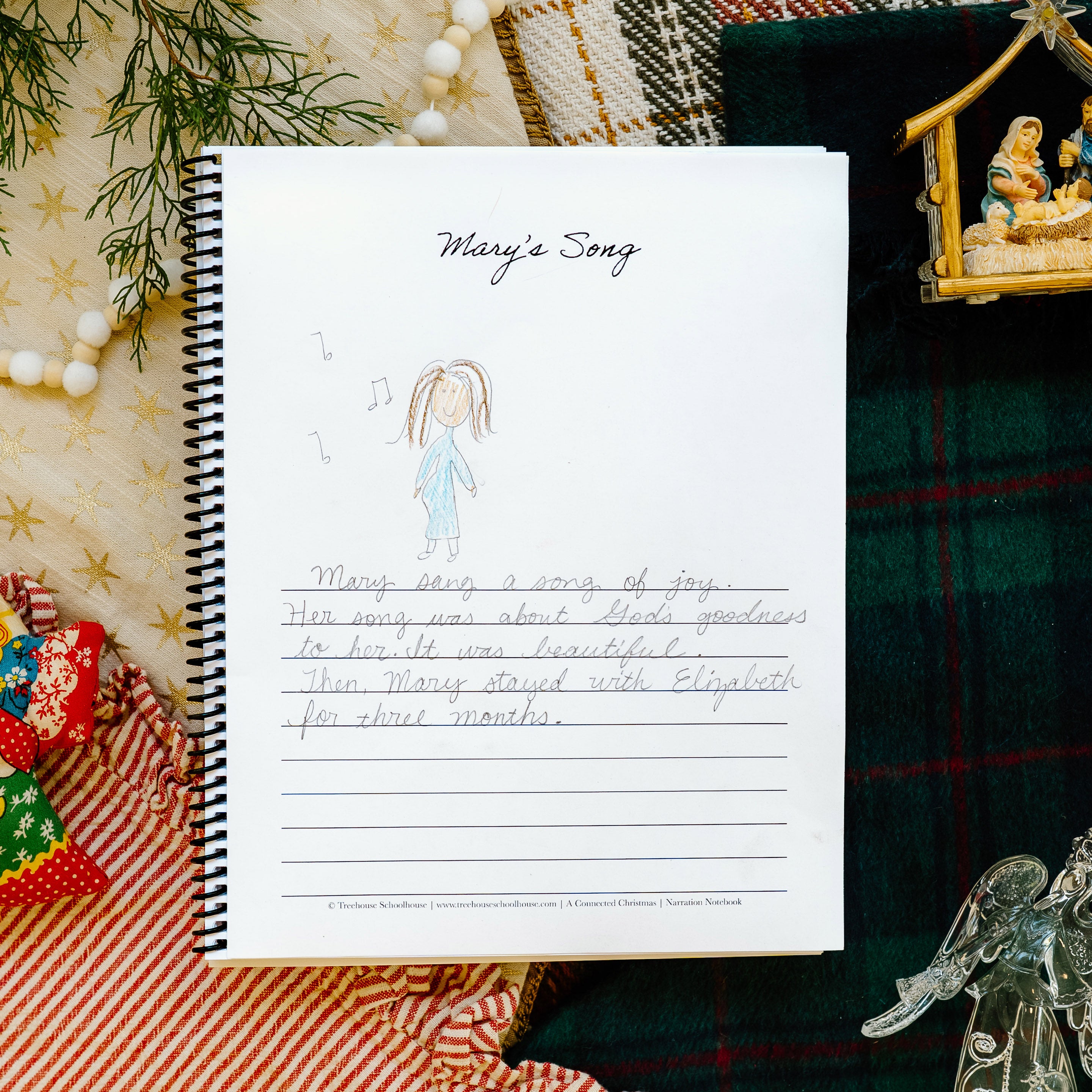 A Connected Christmas Narration Notebook