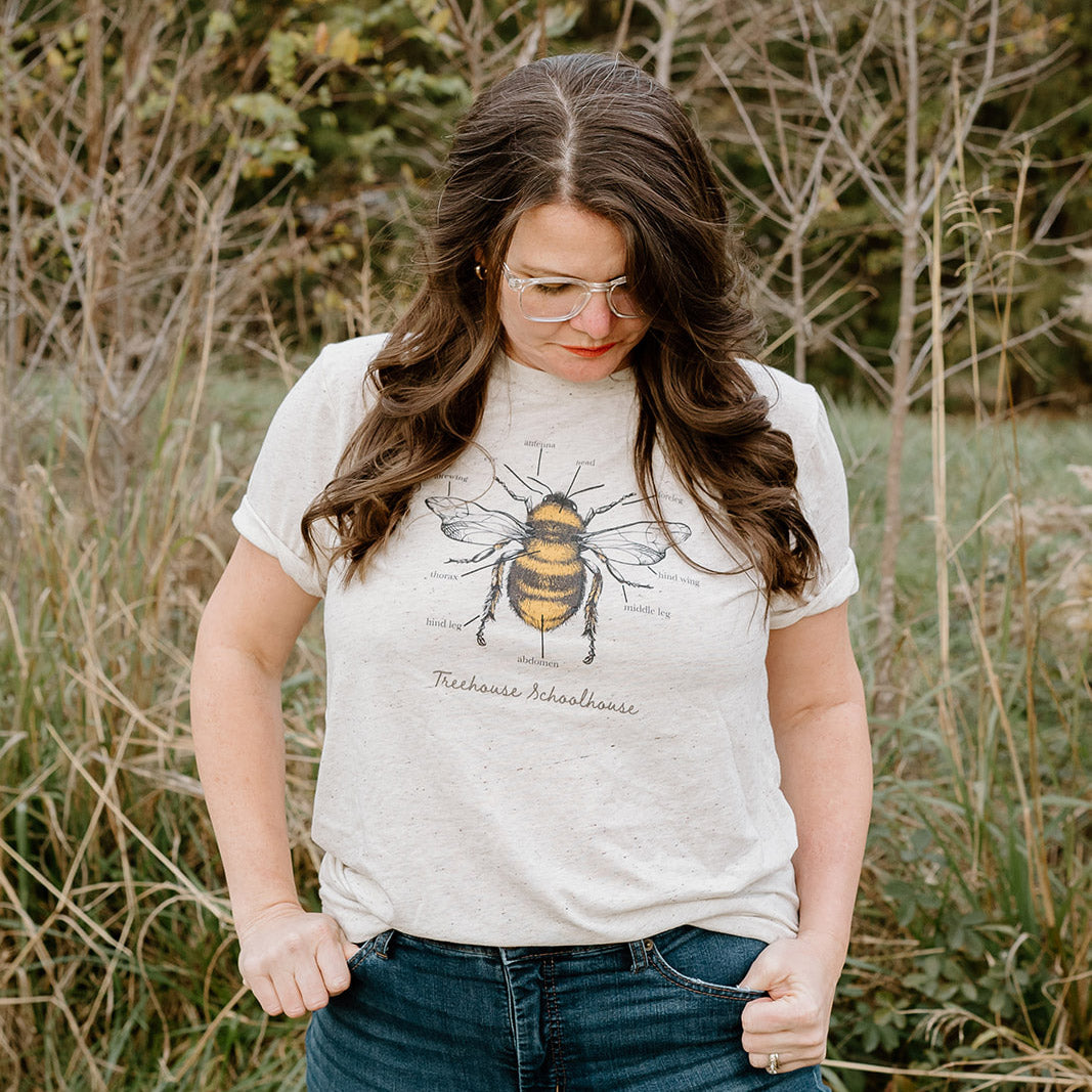Unisex Bee Anatomy T-Shirt