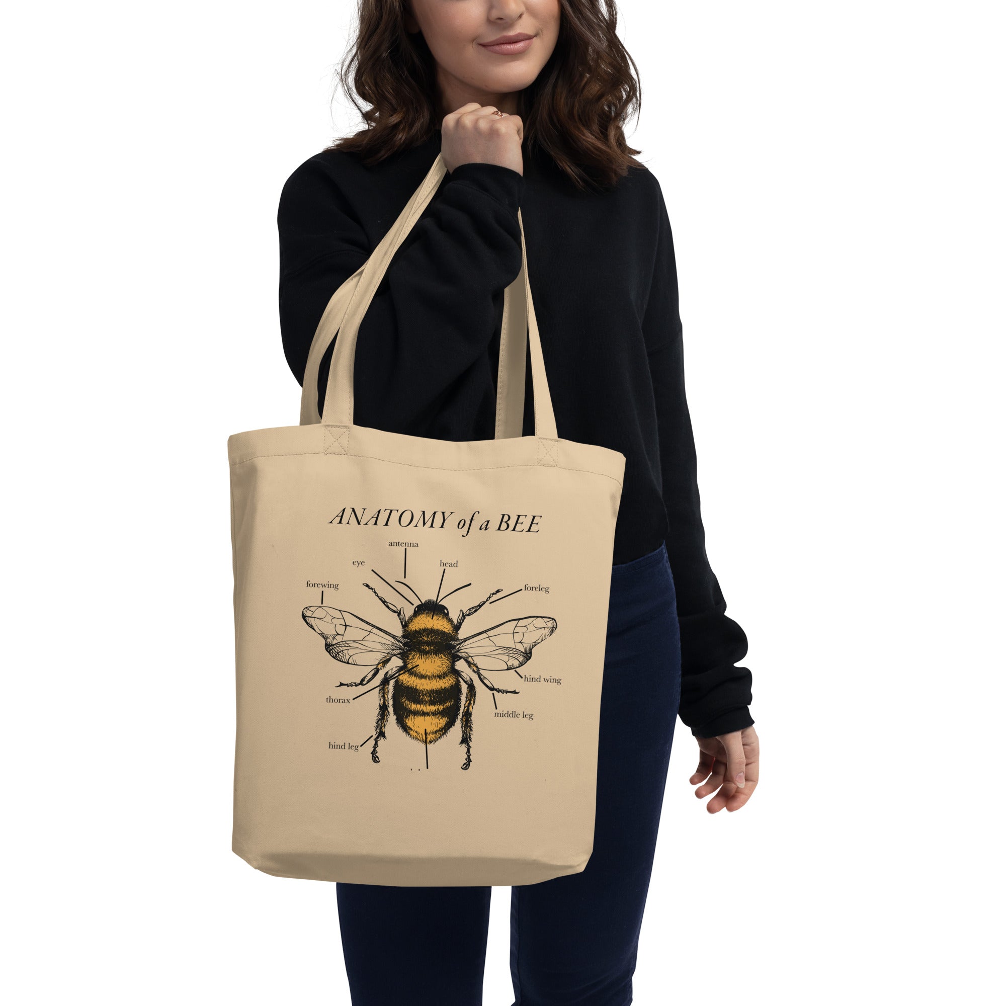 Bee Anatomy Tote Bag