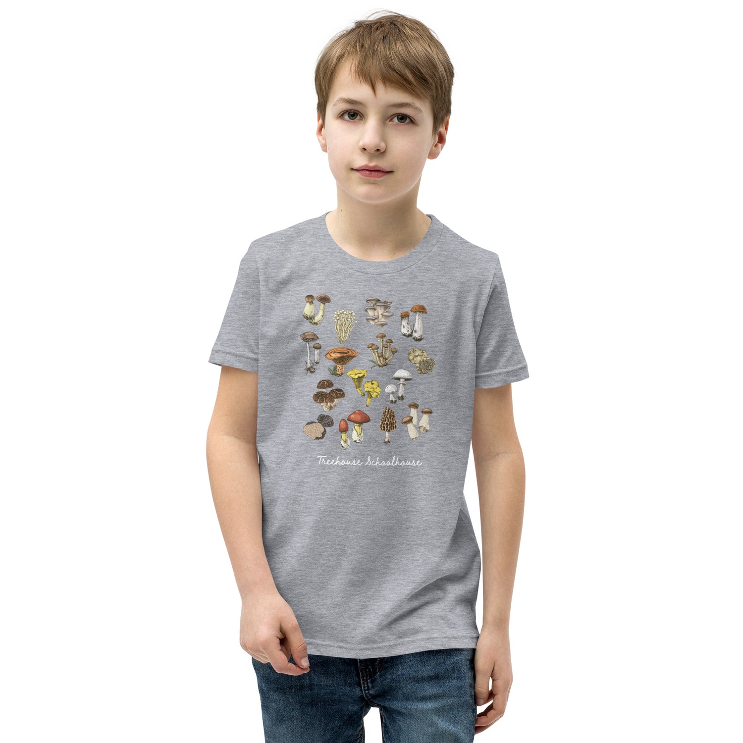 Youth Mushroom Varieties T-Shirt