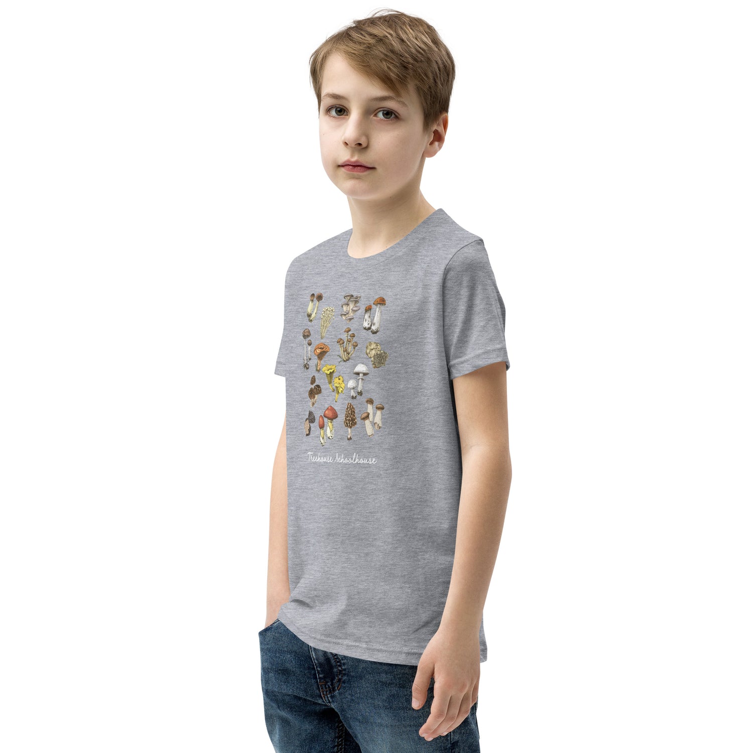Youth Mushroom Varieties T-Shirt