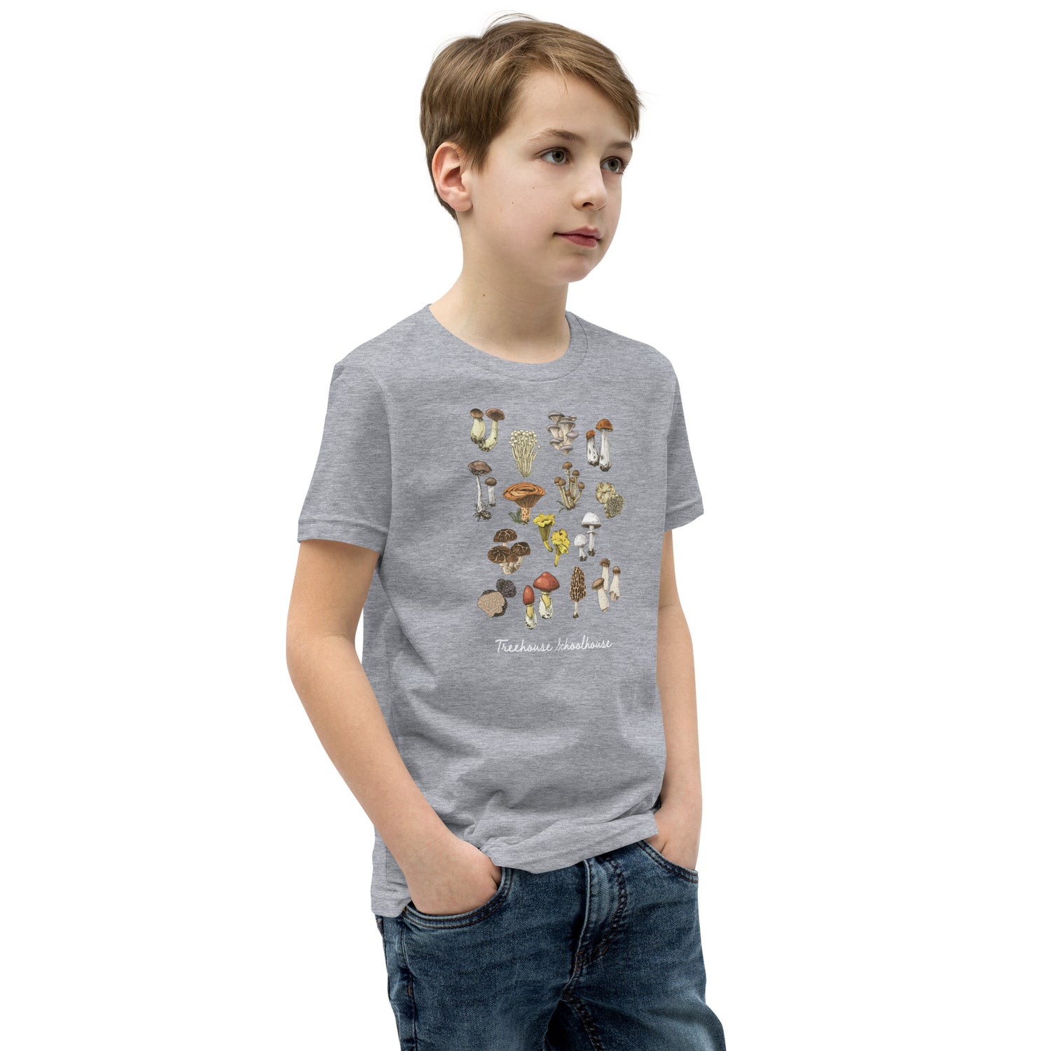 Youth Mushroom Varieties T-Shirt