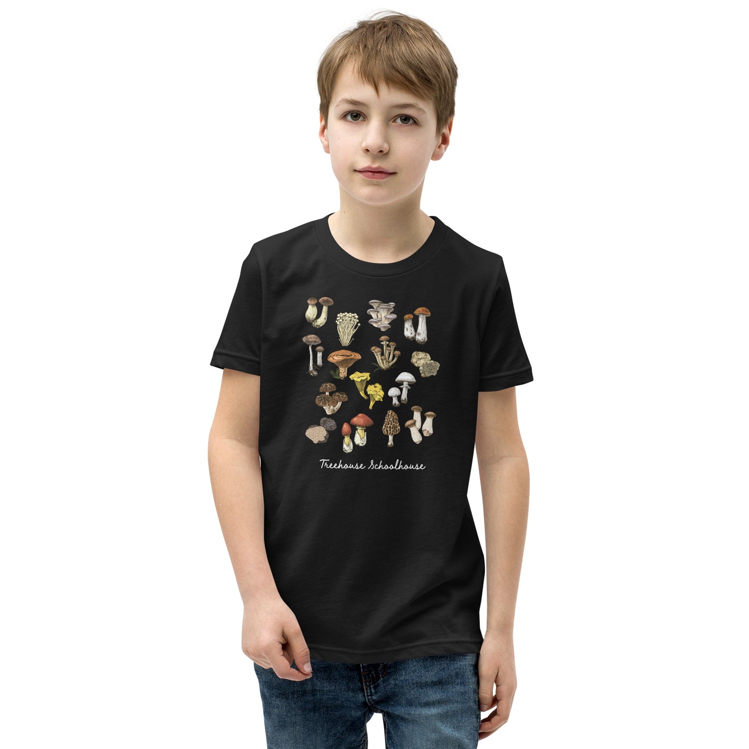 Youth Mushroom Varieties T-Shirt