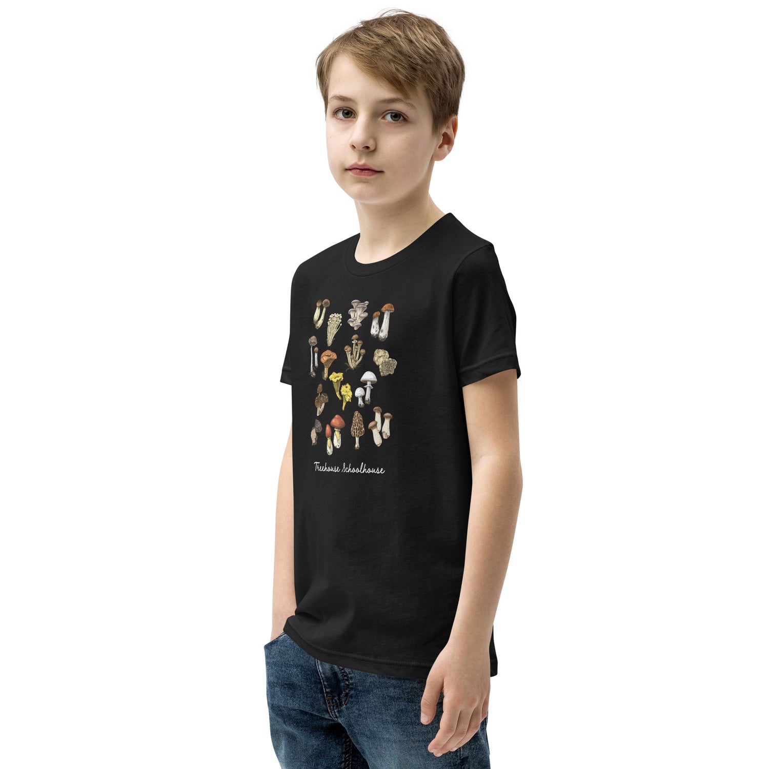 Youth Mushroom Varieties T-Shirt