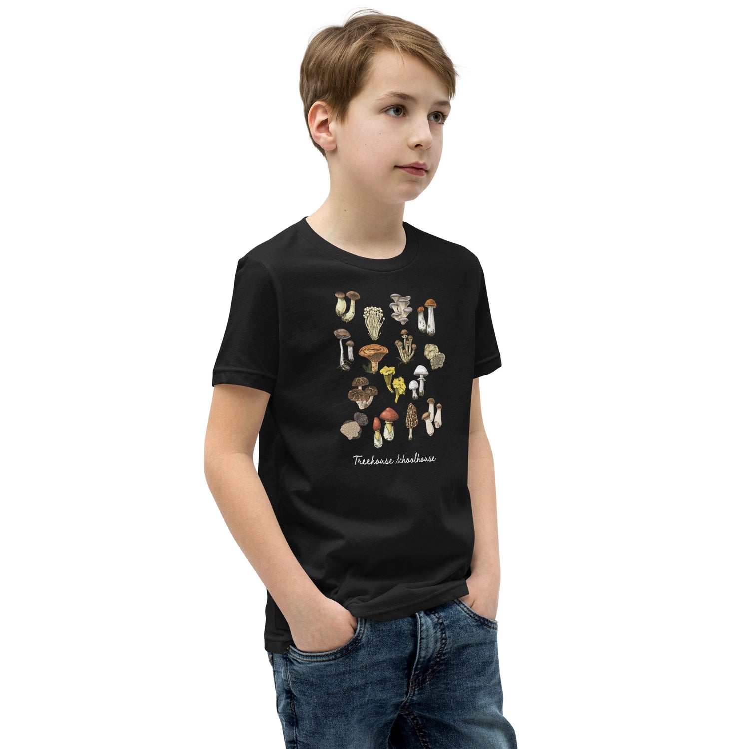 Youth Mushroom Varieties T-Shirt