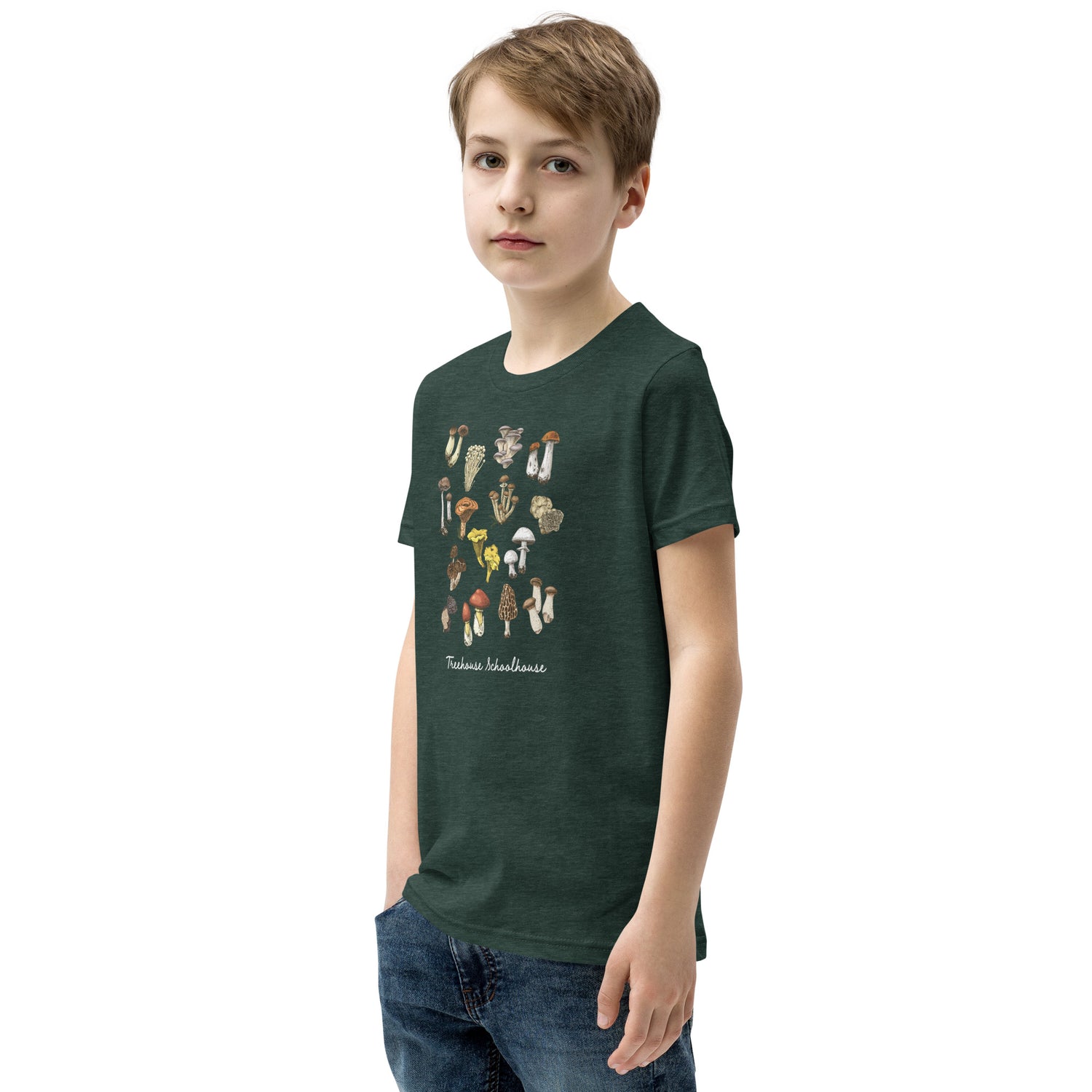 Youth Mushroom Varieties T-Shirt