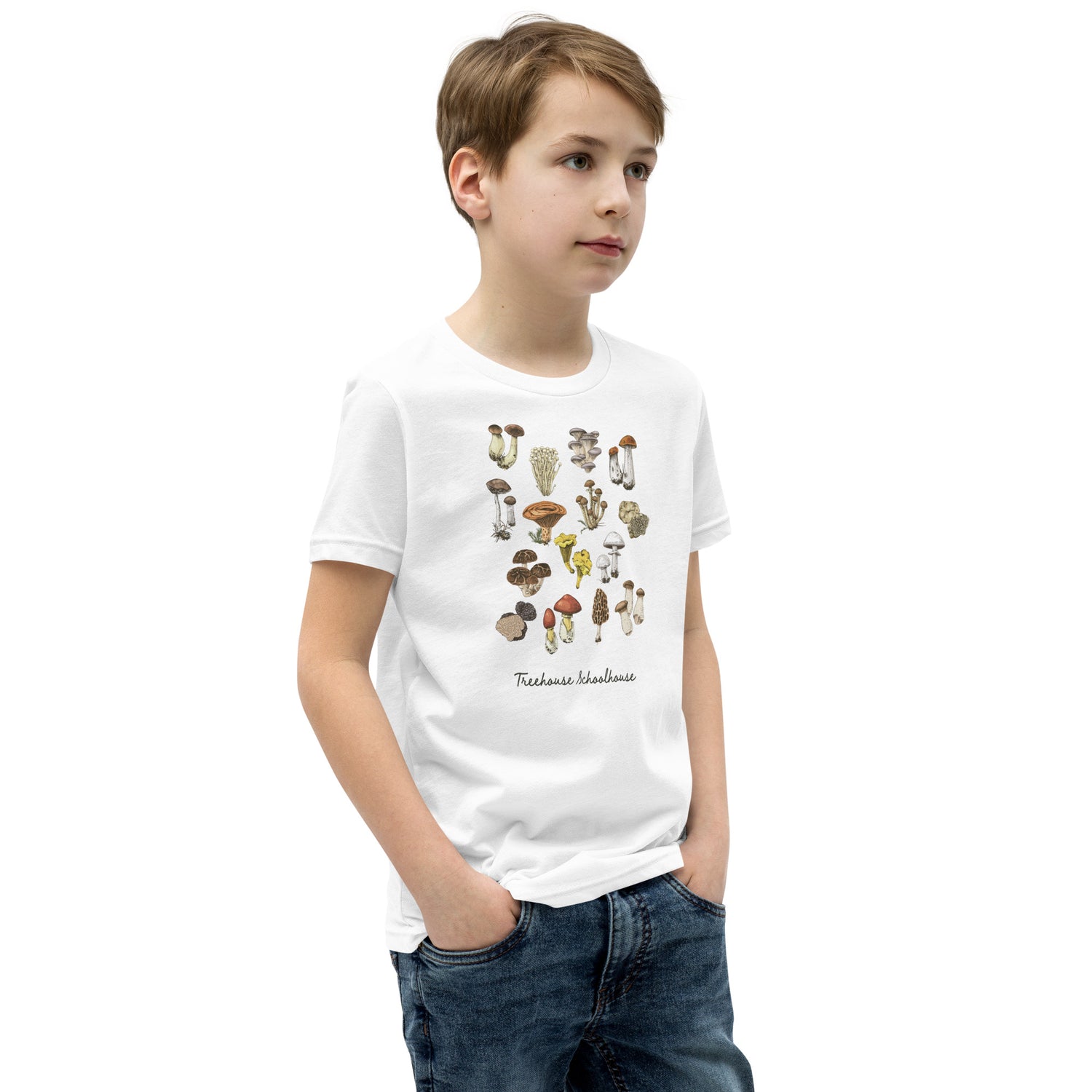 Youth Mushroom Varieties T-Shirt