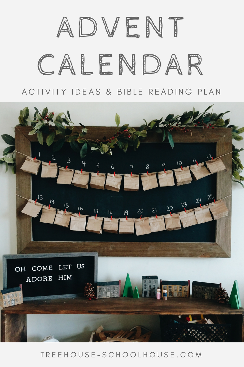 Advent Calendar Activity Ideas & Bible Reading Plan