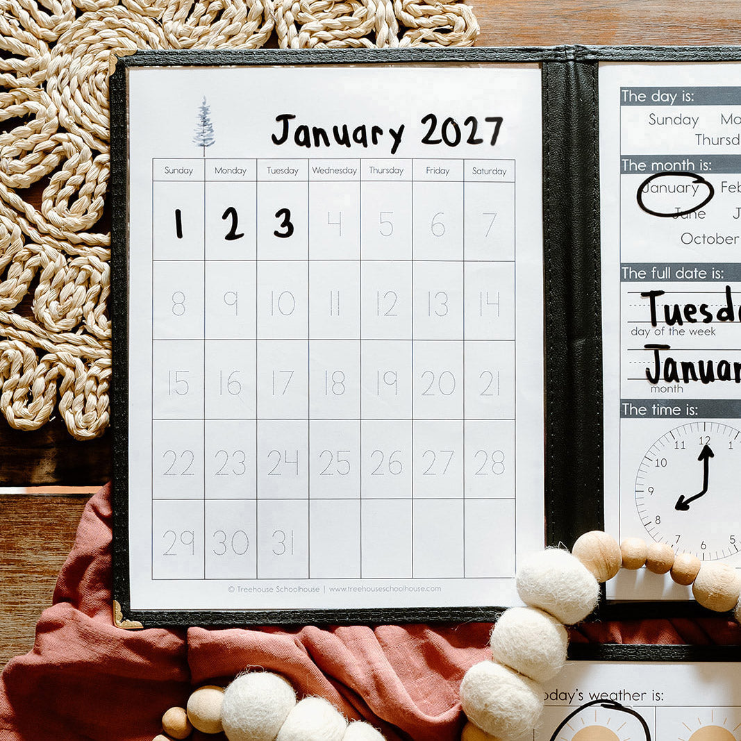Traceable Monthly Calendar 2026-2027