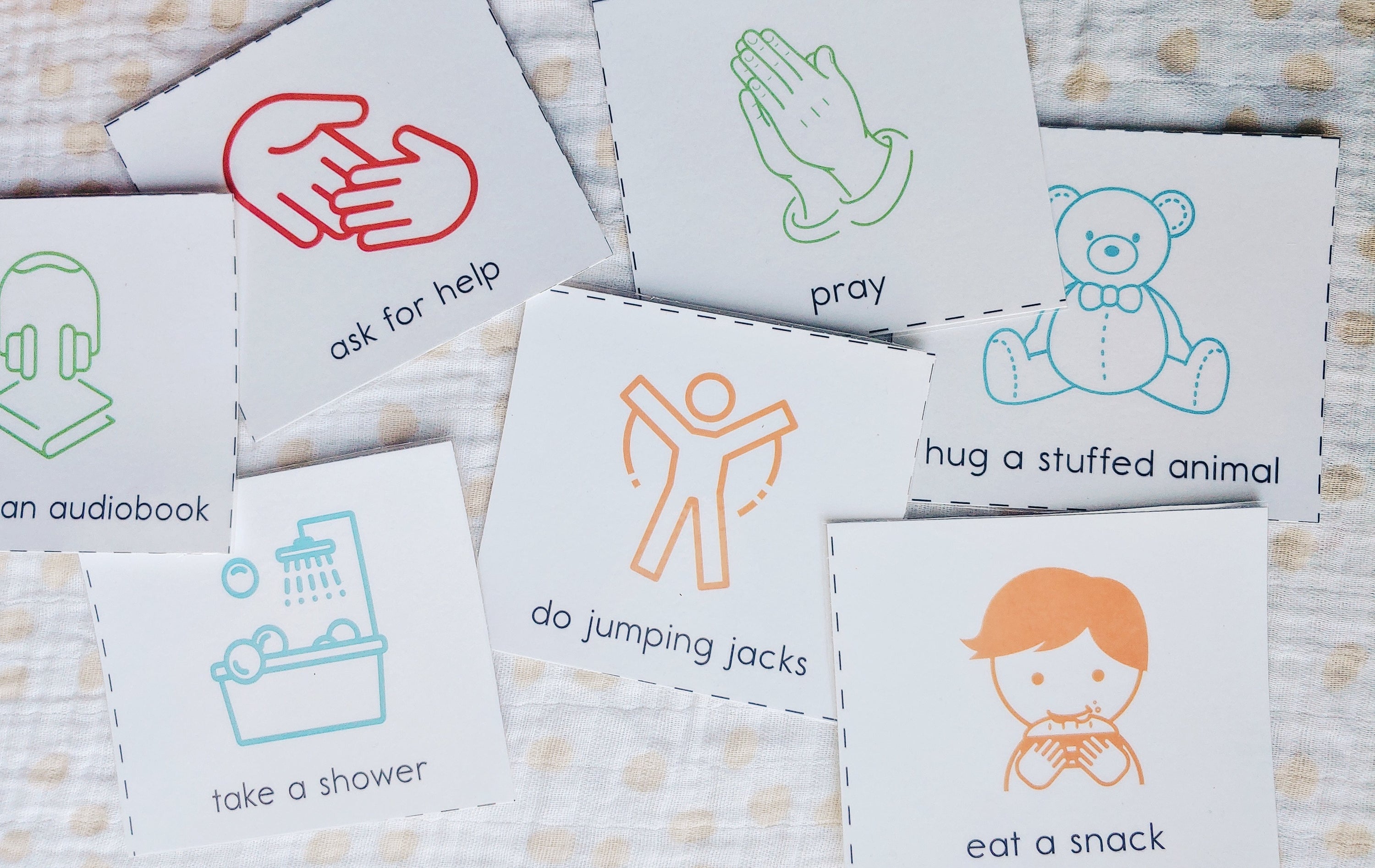 Feelings Wheel &amp; Calm Down Cards Set