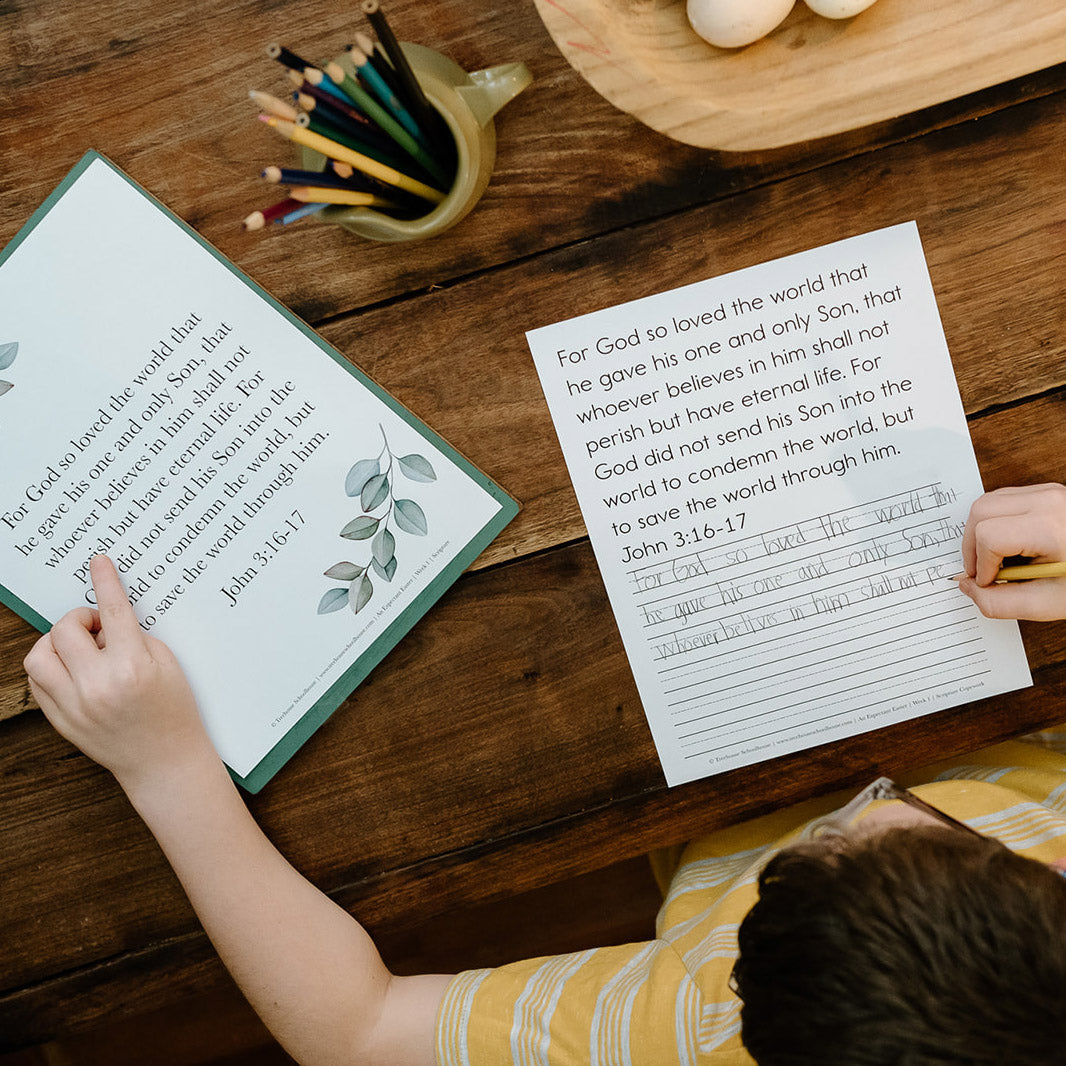 An Expectant Easter - Narration Notebook &amp; Student Sheets (Hard Copy)