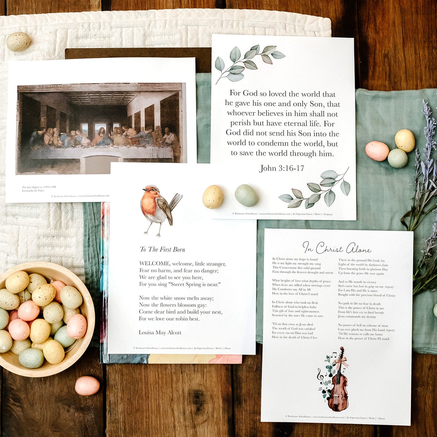 An Expectant Easter - Narration Notebook &amp; Student Sheets (Hard Copy)