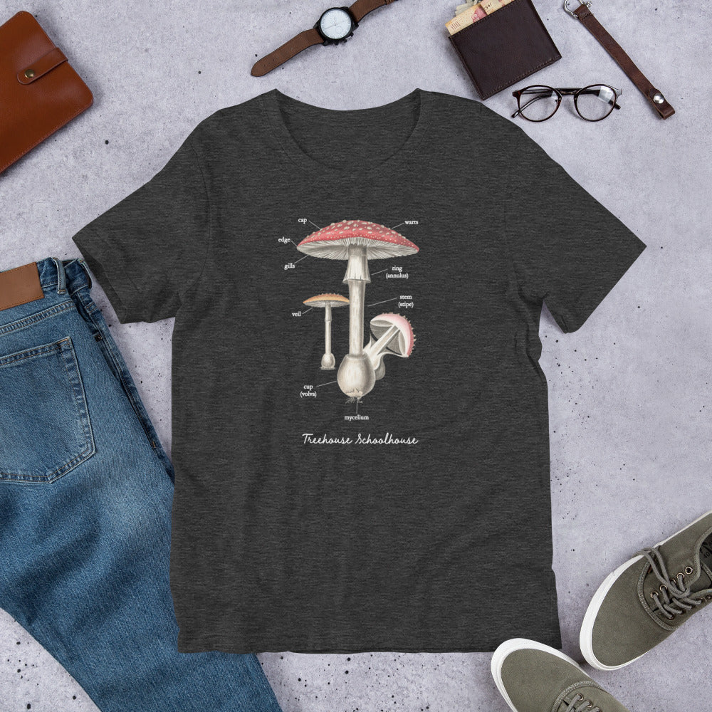 Unisex Mushroom Anatomy T-Shirt