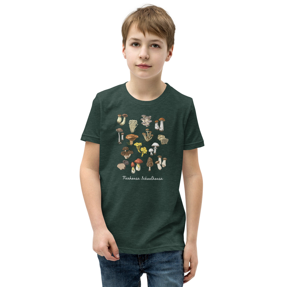 Youth Mushroom Varieties T-Shirt